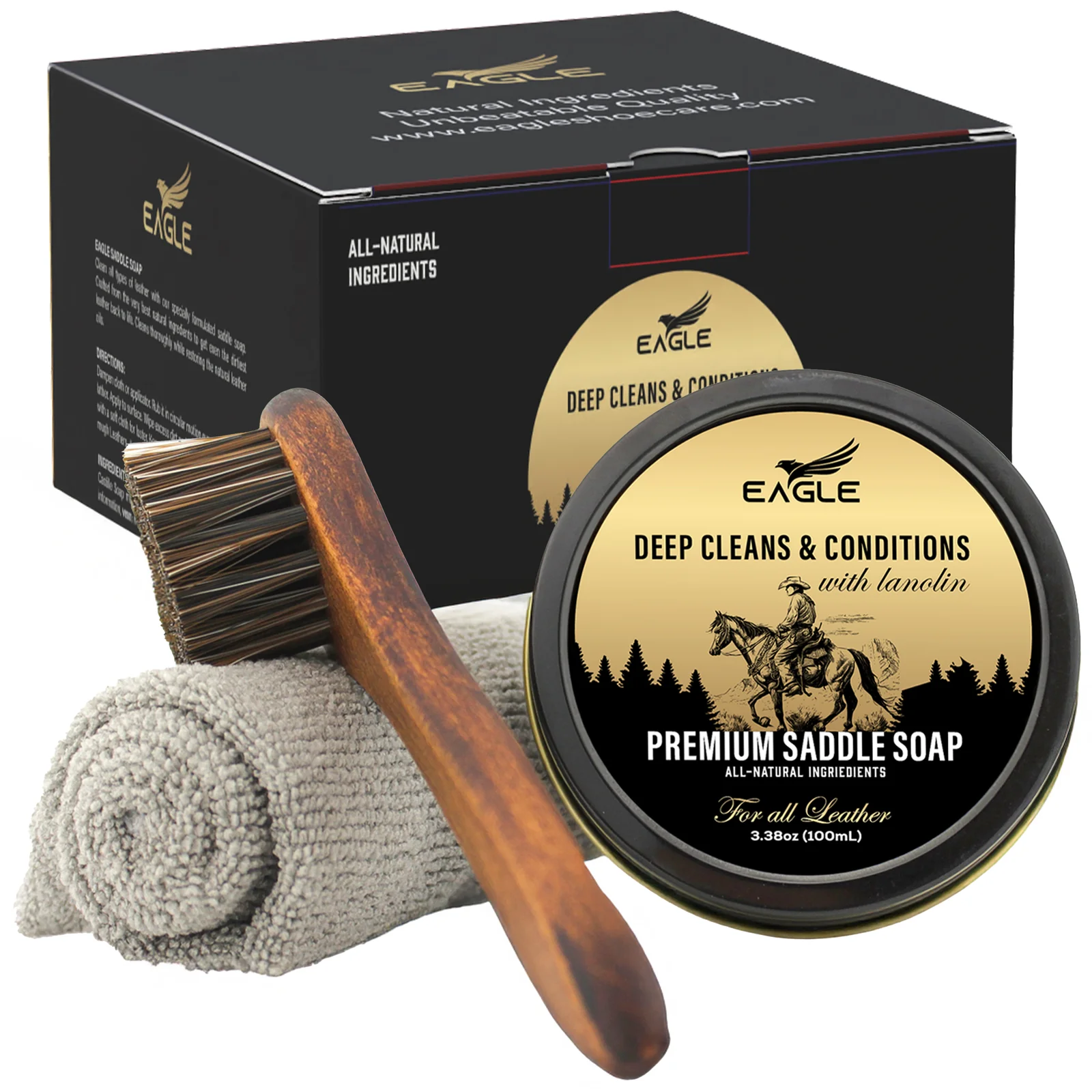 3-Piece Saddle Soap Kit