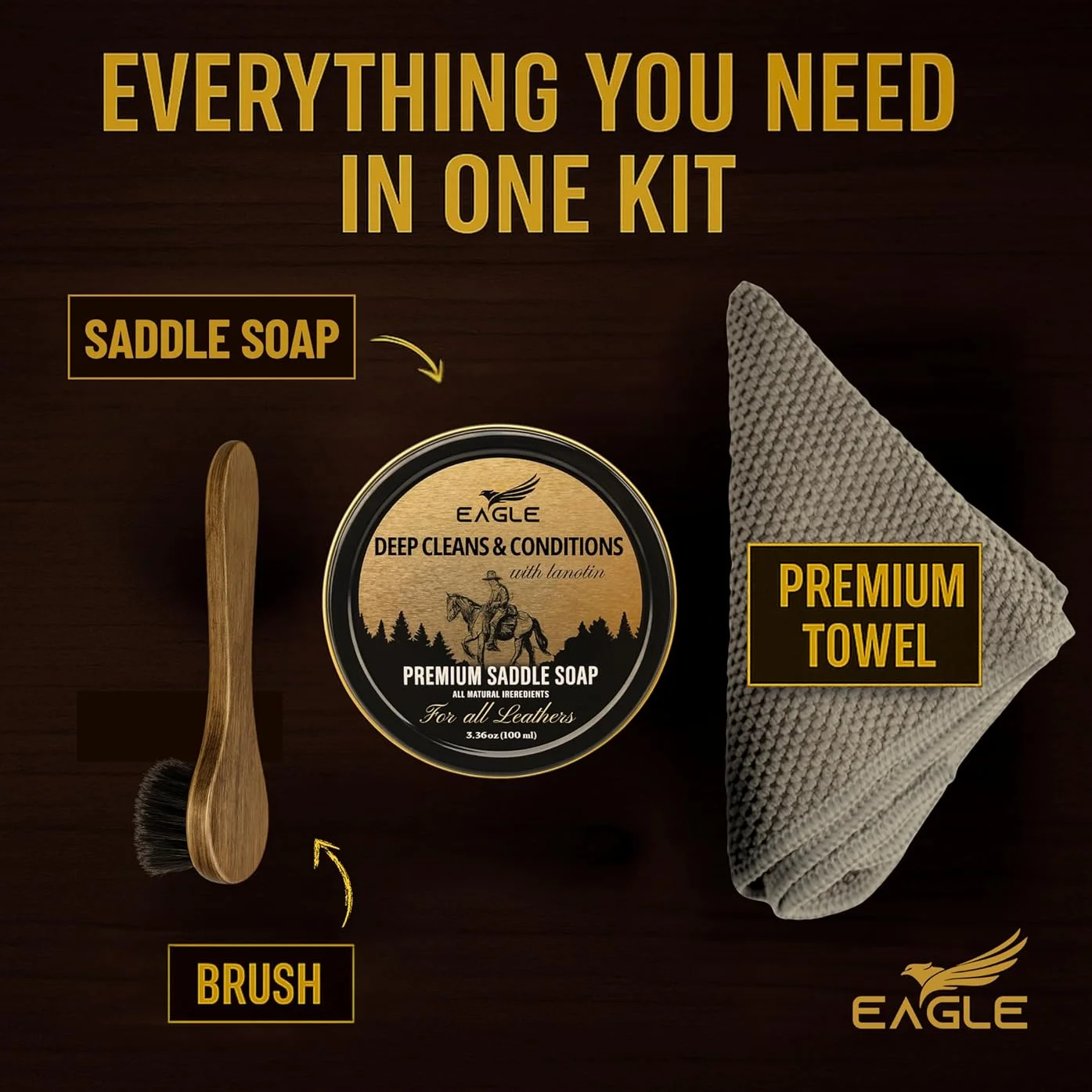 3-Piece Saddle Soap Kit - Image 2