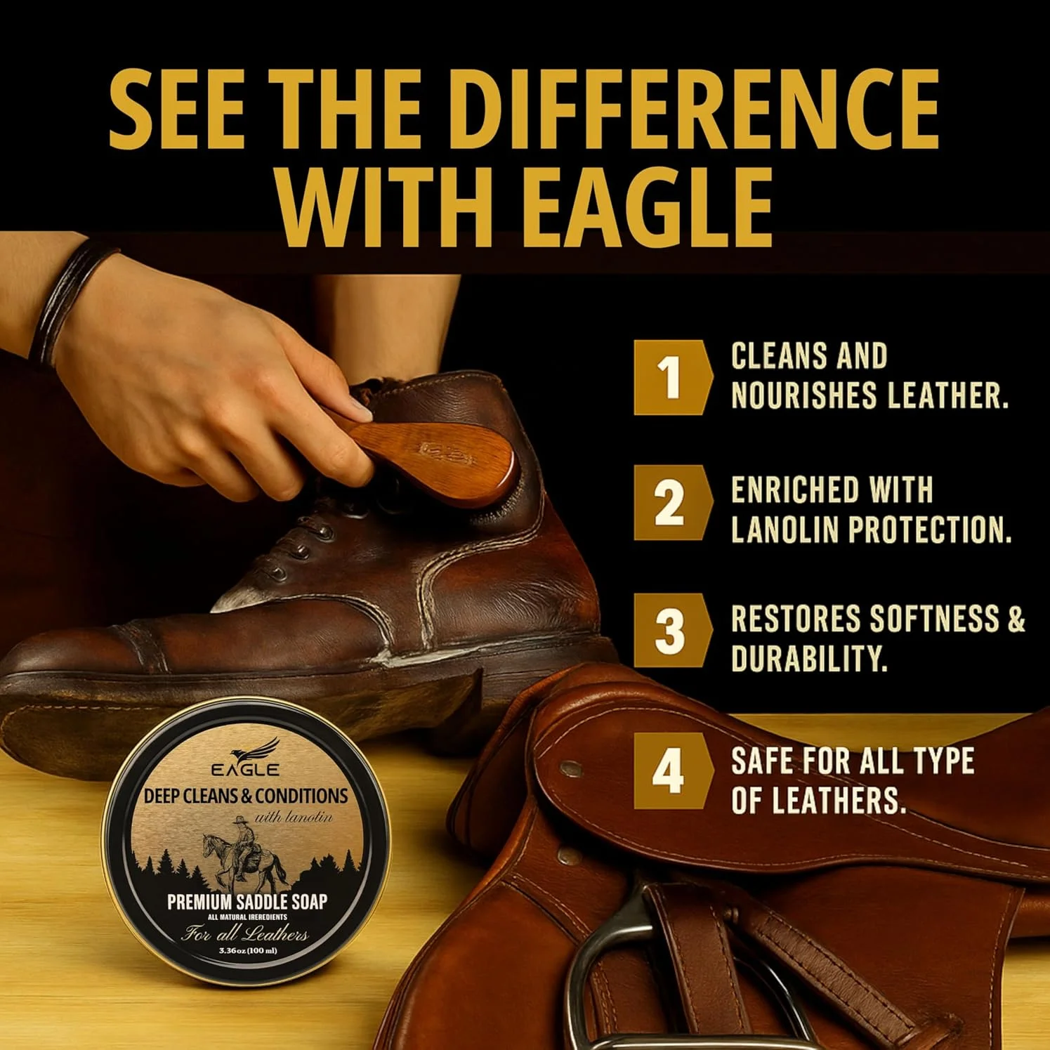 3-Piece Saddle Soap Kit - Image 5