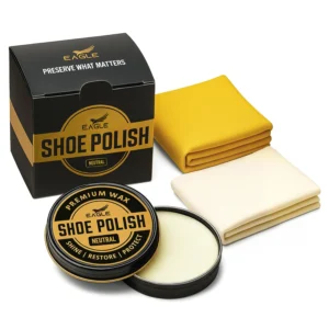 Eagle 3-Piece Shoe Polish Wax (Neutral)